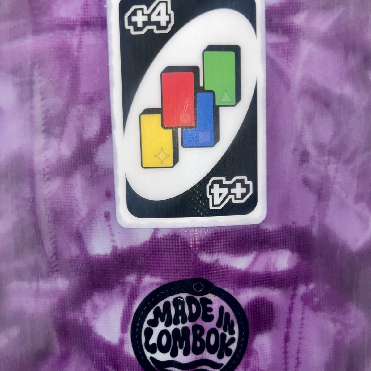 UNO +4 card glassed into a Pagan board